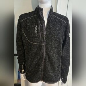Elevate Churchill Mortgage Black Full Zip Lightweight Jacket for Men Size Large.